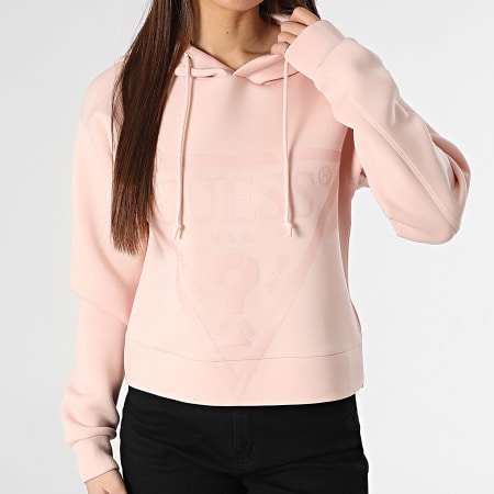 Sweat à capuche color block beige multi Guess | La Redoute