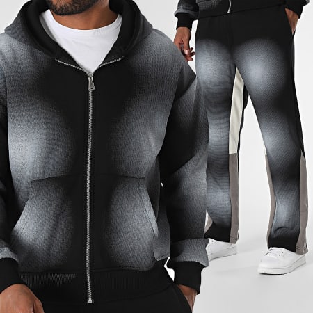 Ikao - Ensemble De Survetement Noir Gris