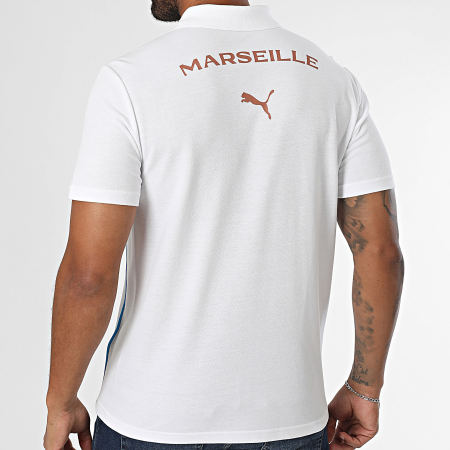 Puma - Polo Manches Courtes OM Casuals 778255 Blanc
