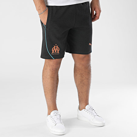 Puma - Short Jogging OM Casuals 778250 Noir Chiné