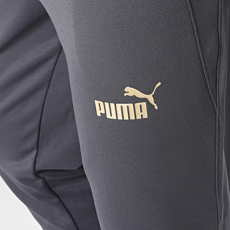 OM 779243 Pantaloni da jogging grigio antracite e oro