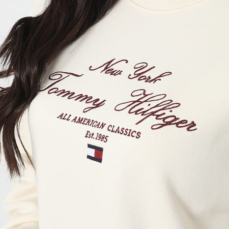 Tommy Hilfiger - Sweat Crewneck Femme Reg Script 3844 Beige