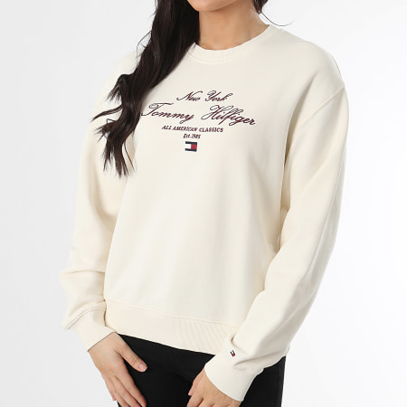 Tommy Hilfiger - Sweat Crewneck Femme Reg Script 3844 Beige