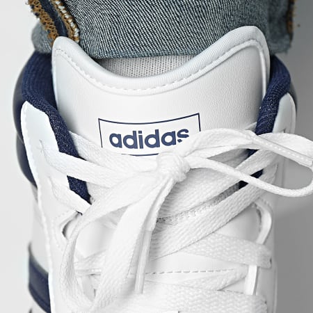 Adidas Sportswear - Baskets Montantes Hoops 4.0 Mid JQ9995 Footwear White Dark Blue Grey Two