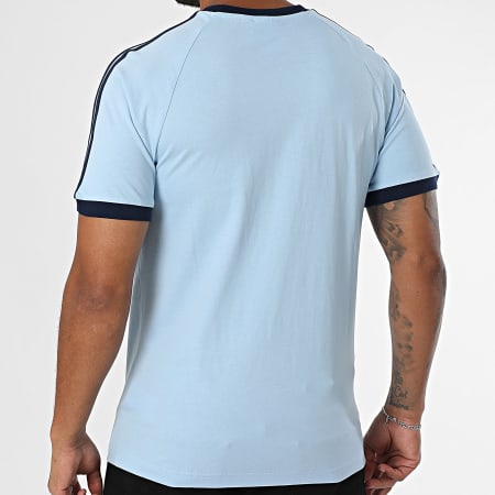 Adidas Originals - Tee Shirt A Bandes 3 Stripes JN7018 Bleu Clair