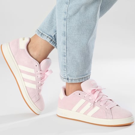 Adidas Sportswear - Baskets Femme Grand Court 00s K JP5895 Clear Pink Off White Gum