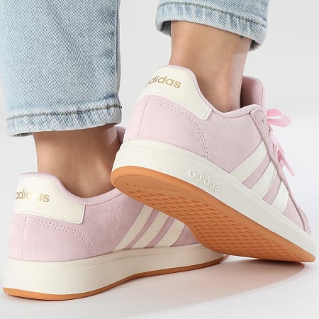 Adidas Sportswear - Baskets Femme Grand Court 00s K JP5895 Clear Pink Off White Gum