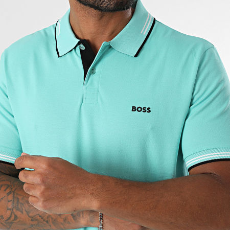 BOSS - Polo de manga corta Paul 50506193 Turquesa