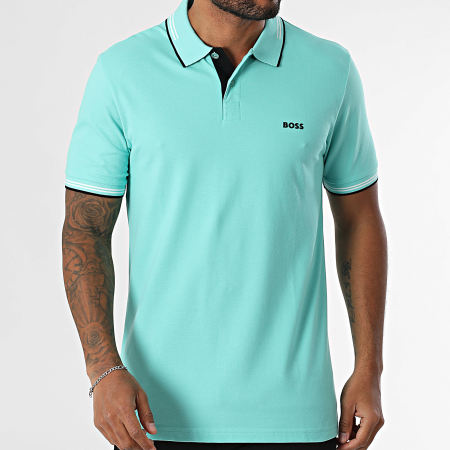 BOSS - Polo de manga corta Paul 50506193 Turquesa