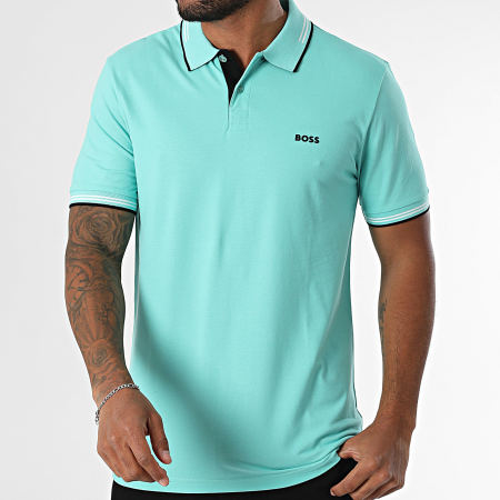 BOSS - Polo de manga corta Paul 50506193 Turquesa