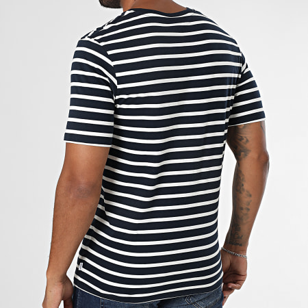 Jack And Jones - Lote de 2 camisetas básicas ecológicas azul marino blanco