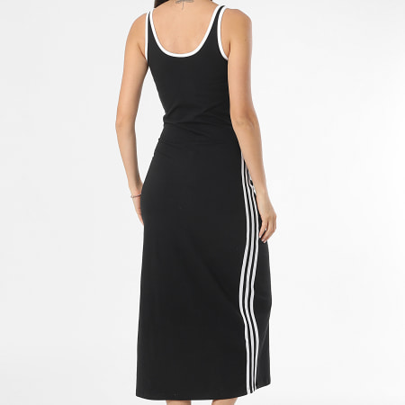 Adidas Originals - Robe Débardeur A Bandes Femme 3 Stripes JD4619 Noir