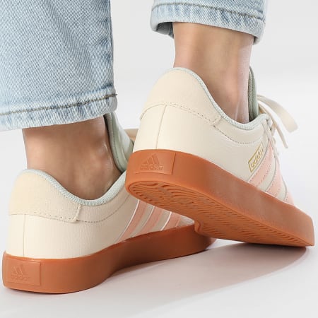 Adidas Sportswear - Baskets Femmes VL Court 3.0 JP5348 Wonder White Linen Green Powder