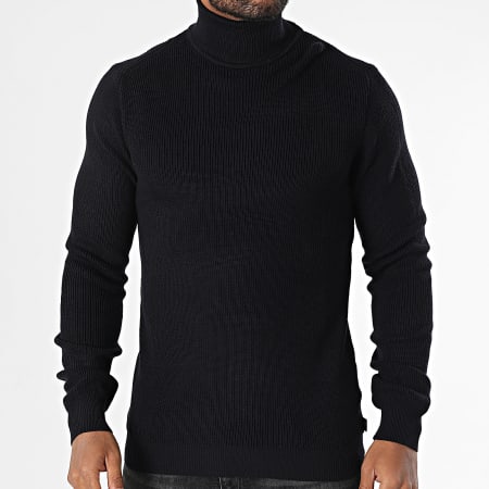 Armita - Pull Col Roulé Bleu Marine
