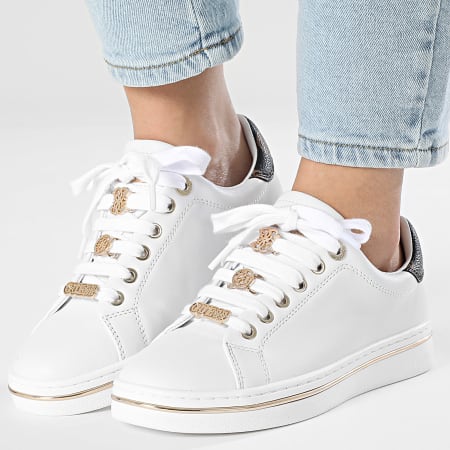 Guess - Baskets Femme FLPSTAELE12 White Doré