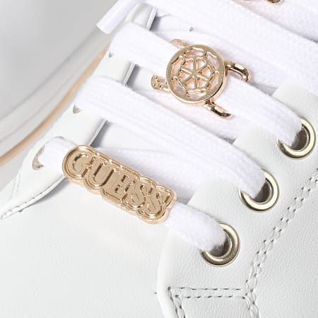 Guess - Baskets Femme FLPSTAELE12 White Doré