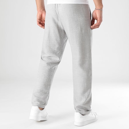 LBO - Pantalon Effet Lin 1732 Gris