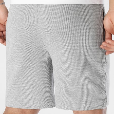 BOSS - Short Jogging Waffle 50535884 Gris Chiné