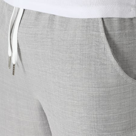 LBO - Short Chino Effet Lin 1721 Gris