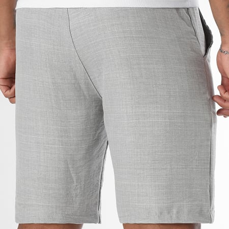 LBO - Short Chino Effet Lin 1721 Gris