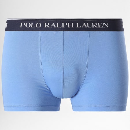Polo Ralph Lauren - Lot De 3 Boxers Beige Bleu Clair Bleu Marine