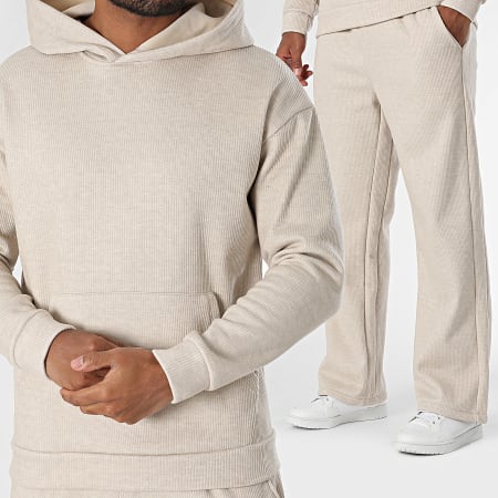 Uniplay - Ensemble De Survetement Beige Chiné