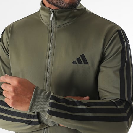 Adidas Sportswear - Ensemble De Survetement A Bandes 3 Stripes JI8854 Vert Kaki 