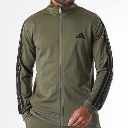 Adidas Sportswear - Ensemble De Survetement A Bandes 3 Stripes JI8854 Vert Kaki