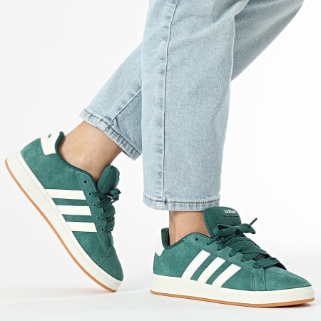 Adidas Sportswear - Baskets Femme Grand Court 00s K JP5893 Collegiate Green Off White Gum 10
