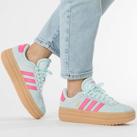 Adidas Sportswear - Women's VL Court Bold JP7628 Halo Mint Pulse Magenta  Gum 3 sneakers - Ryses
