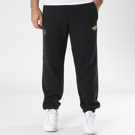 Adidas Sportswear - Pantalon Jogging Manchester United JF0361 Noir Doré