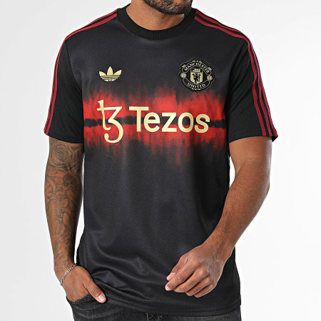 Adidas Originals - Maillot De Foot Manchester United FC JF0377 Noir Rouge