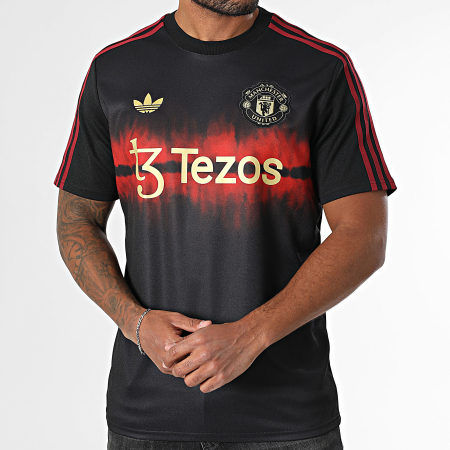 Adidas Originals - Maillot De Foot Manchester United FC JF0377 Noir Rouge