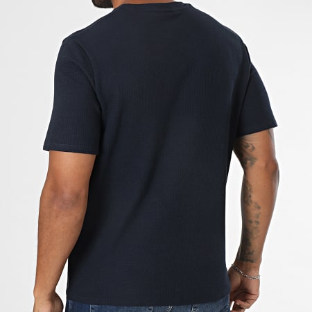 BOSS - Tee Shirt Waffle 50535891 Bleu Marine