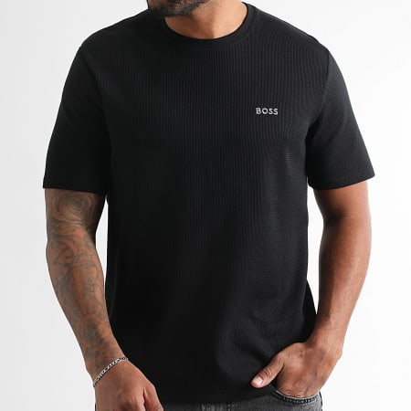 BOSS - Tee Shirt Waffle 50535891 Noir