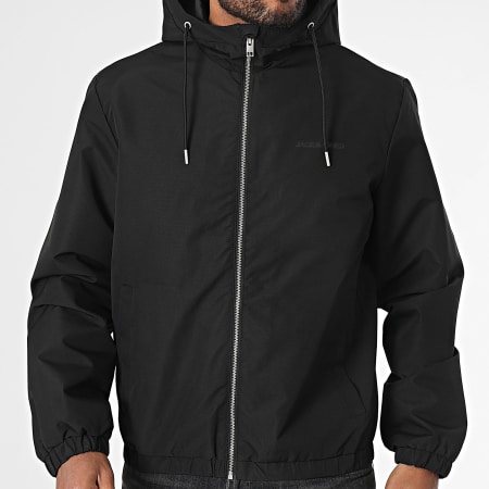 Jack And Jones - Veste Zippée Capuche Elegacy Light Noir