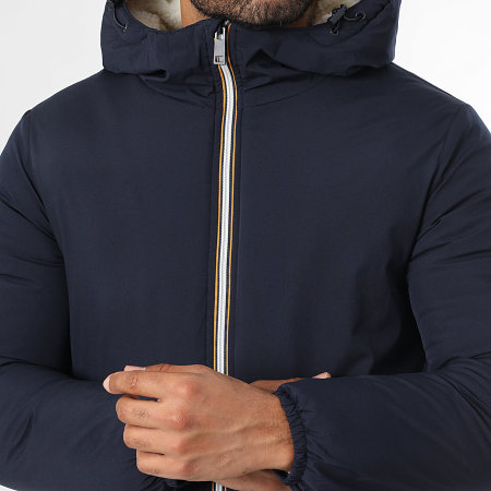 LBO - Parka Courte Capuche 0002 Bleu Marine