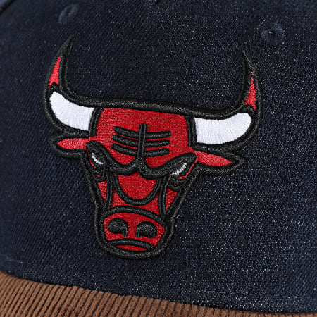 Mitchell and Ness - Gorra Jean HP9529 Chicago Bulls Azul Crudo Marrón
