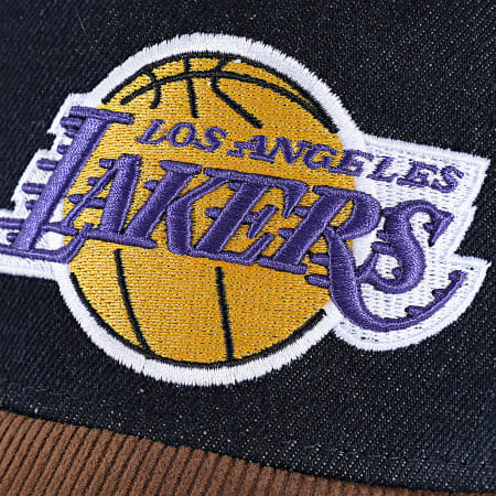 Mitchell and Ness - Casquette Jean Los Angeles Lakers HP9529 Bleu Brut Marron