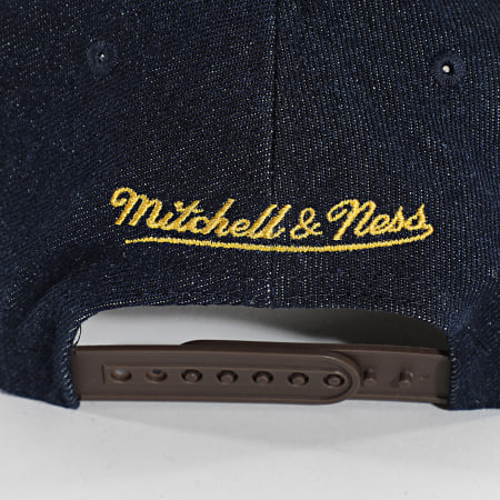 Mitchell and Ness - Casquette Jean Los Angeles Lakers HP9529 Bleu Brut Marron