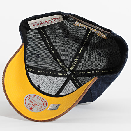 Mitchell and Ness - Casquette Jean Los Angeles Lakers HP9529 Bleu Brut Marron