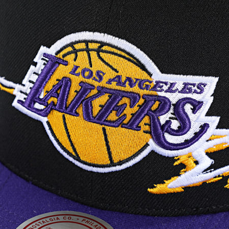 Mitchell and Ness - Casquette Snapback NBA Life Line Lakers HS9550 Noir Violet