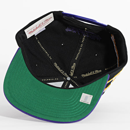 Mitchell and Ness - Casquette Snapback NBA Life Line Lakers HS9550 Noir Violet