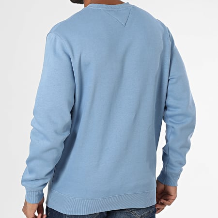 Tommy Jeans - Sweat Crewneck Flag Fleece 0741 Bleu Clair