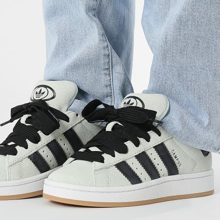 Adidas Originals - Baskets Femme Campus 00s W JQ7413 Linen Green Core Black Footwear White