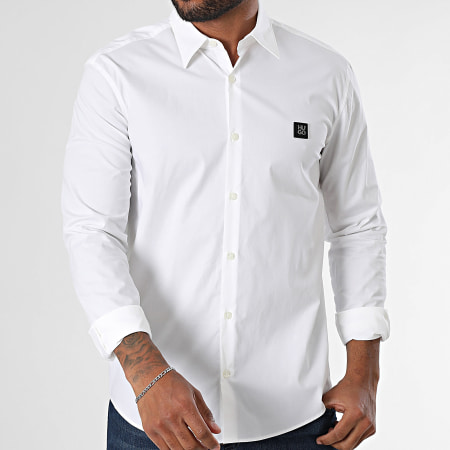 HUGO - Chemise Manches Longues Ermo 50505315 Blanc