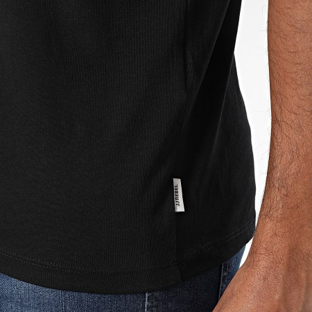 Jack And Jones - Lote de 2 camisetas básicas con cuello de pico Blanco Negro