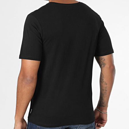 Jack And Jones - Lote de 2 camisetas básicas con cuello de pico Blanco Negro
