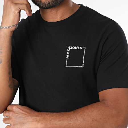 Jack And Jones - Lote de 2 camisetas Verner Oversize Blanco Negro