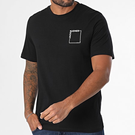 Jack And Jones - Lote de 2 camisetas Verner Oversize Blanco Negro